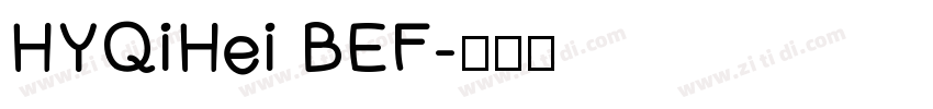 HYQiHei BEF字体转换
